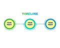 The timeline of three parts for your website. Royalty Free Stock Photo